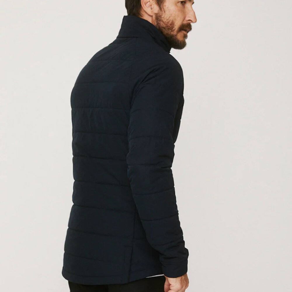 Walter Sky Men's navy Quilted Jacket l WS-J02 - Picture 2 of 9